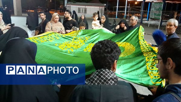 مراسم نخستین سالگرد شهدای خدمت در گلزار شهدای گمنام نیشابور 