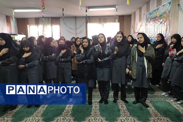 مراسم عزاداری شهادت حضرت فاطمه(س) در دبیرستان پویش دماوند 