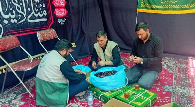 فعالیت موکب امام رضا ملکان در میزبان زائران اربعینی