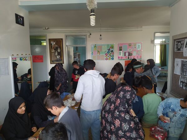 برگزاری بازارچه دانش‌آموزی در مدرسه امیرکبیر ایجرود