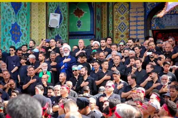 مراسم عاشورای حسینی در مشهد اردهال کاشان