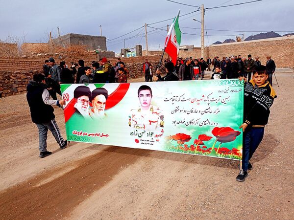 تشییع با شکوه شهید جوادحسن زاده شهید مرزبانی فراجا