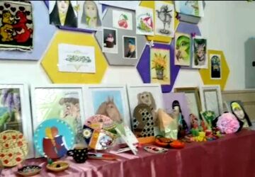 نمایشگاه آثار هنری و تجسمی جشنواره دانش آموزی امید فردا برگزار شد