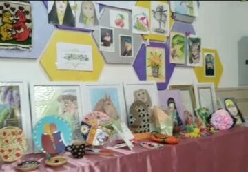 نمایشگاه آثار هنری و تجسمی جشنواره دانش آموزی امید فردا برگزار شد