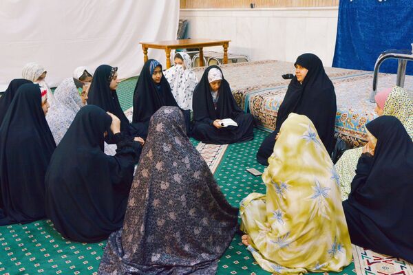 مراسم اعتکاف دانش‌آموزی در ناحیه ۵ مشهد 