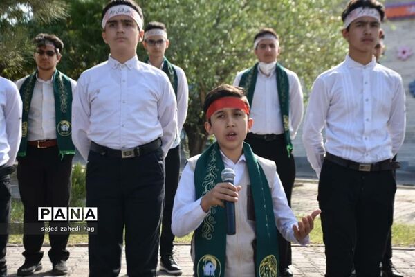 جشن خیابانی  حوزه ۴ بسیج  امام سجاد(ع)  به مناسبت میلاد امام حسن مجتبی(ع) در تبریز