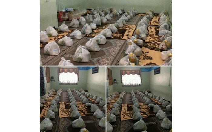 فرهنگیان و دانش آموزان ملکانی 200 بسته غذایی به ارزش 400 میلیون ریال به خانواده های نیازمند اهدا کردند