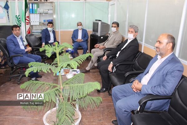 دیدار معاون جدید پرورشی و فرهنگی آموزش و پرورش استان بوشهر با مدیر و کارکنان سازمان دانش‌آموزی استان بوشهر