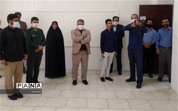 برگزاری مسابقات تیر اندازی بین همکاران اداری به مناسبت هفته معلم