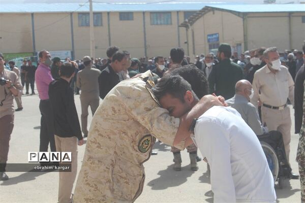 تشییع ناوبان یکم شهید اسماعیل پور خسرو از شهدای ناو کُنارک در شهرستان داراب -2