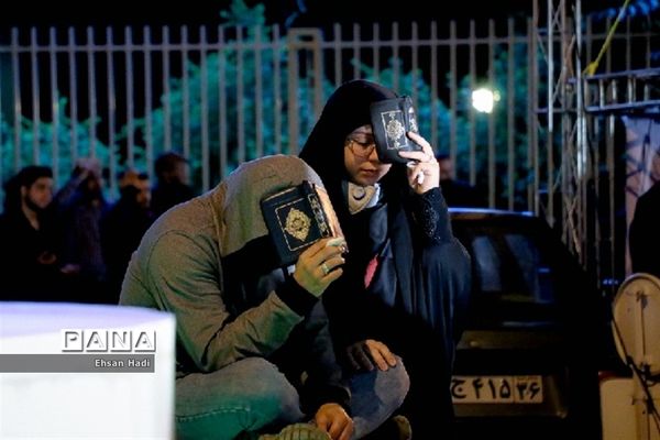 مراسم احیای شب ۲۱ رمضان در خیابان های مشهد
