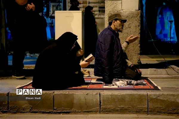مراسم احیای شب ۲۱ رمضان در خیابان های مشهد