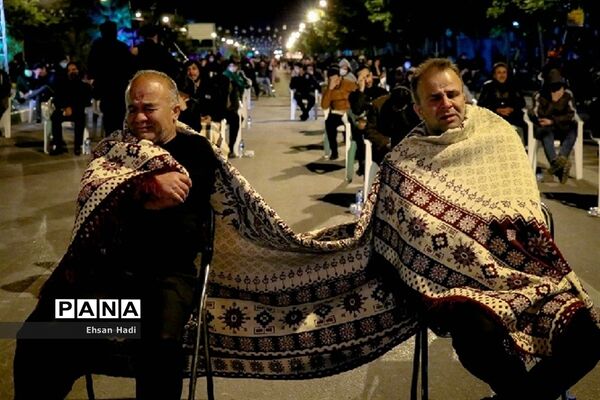 مراسم احیای شب ۲۱ رمضان در خیابان های مشهد