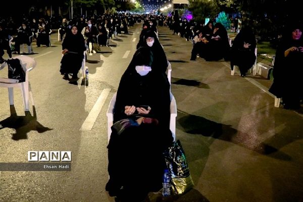 مراسم احیای شب ۲۱ رمضان در خیابان های مشهد