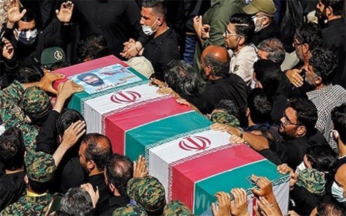 مراسم تشییع پیکر ‌شهید مدافع حرم در شهرری