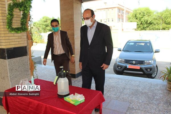 بازدید مدیرکل آموزش و پرورش استان بوشهر از بازگشایی دبیرستان شهیده سهام خیام بوشهر