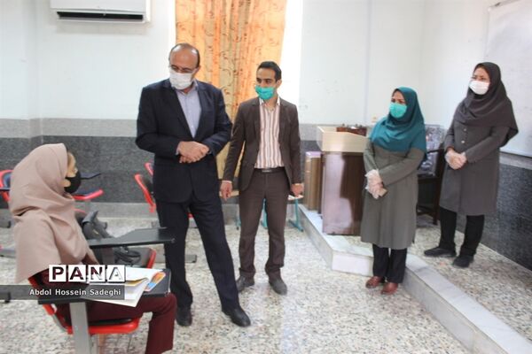 بازدید مدیرکل آموزش و پرورش استان بوشهر از بازگشایی دبیرستان شهیده سهام خیام بوشهر