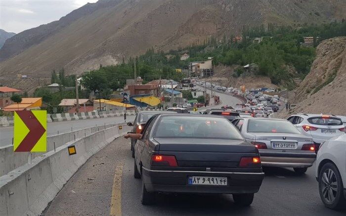 ترافیک پر حجم در محور هراز