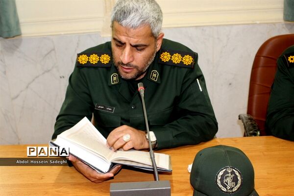 نشست خبری فرمانده سپاه امام صادق (ع) استان بوشهر