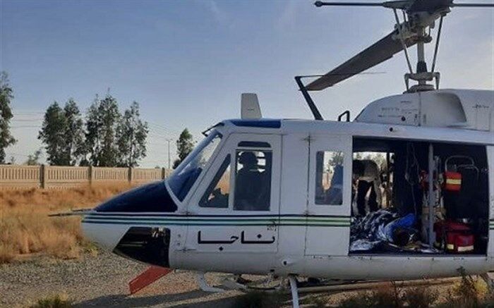 سوختگی شدید ۳ نفر بر اثر تصادف موتورسیلکت با اتوبوس + تصاویر