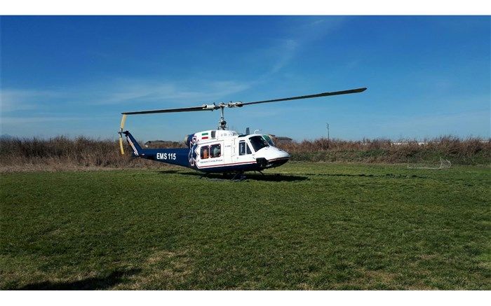 ترافیک جاده هراز، بالگرد اورژانس را به پرواز درآورد