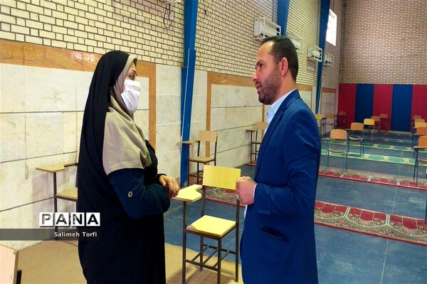 بازدید ازحوزه‌های امتحانی جهت آماده سازی و برگزاری امتحانات نهایی دوازدهم درشهرستان حمیدیه