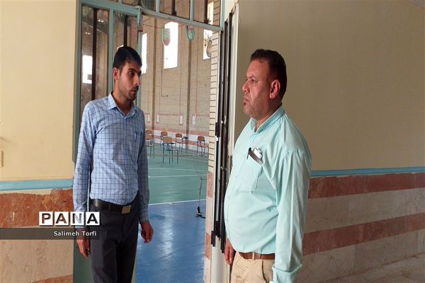 بازدید ازحوزه‌های امتحانی جهت آماده سازی و برگزاری امتحانات نهایی دوازدهم درشهرستان حمیدیه