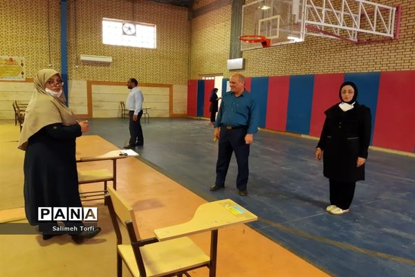 بازدید ازحوزه‌های امتحانی جهت آماده سازی و برگزاری امتحانات نهایی دوازدهم درشهرستان حمیدیه