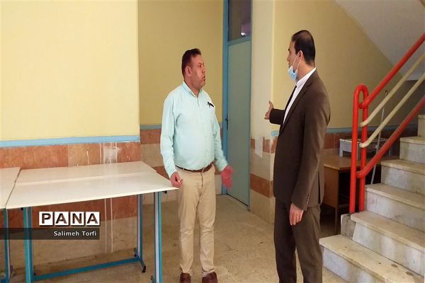 بازدید ازحوزه‌های امتحانی جهت آماده سازی و برگزاری امتحانات نهایی دوازدهم درشهرستان حمیدیه