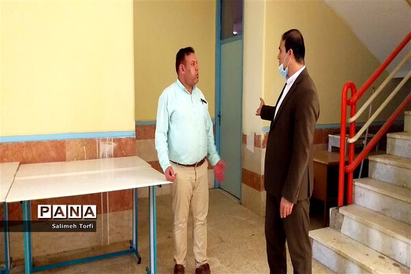 بازدید ازحوزه‌های امتحانی جهت آماده سازی و برگزاری امتحانات نهایی دوازدهم درشهرستان حمیدیه