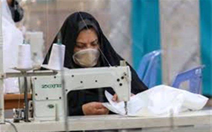 دوخت رایگان ۱۵۰۰ دست لباس کادر درمانی توسط بانوان شاهین‌دژی