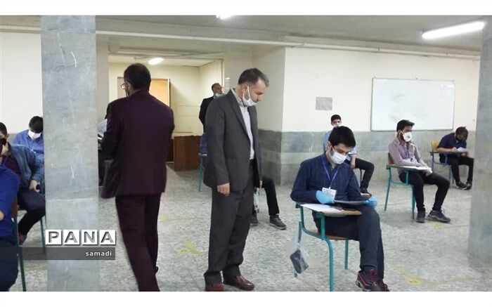 بازدید معاون پرورشی و تربیت بدنی منطقه ۱۳ از حوزه های امتحانی