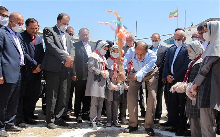 کلنگ زنی پروژه آموزشی 12 کلاسه زنده یاد عبدالحسین زمانی همدان