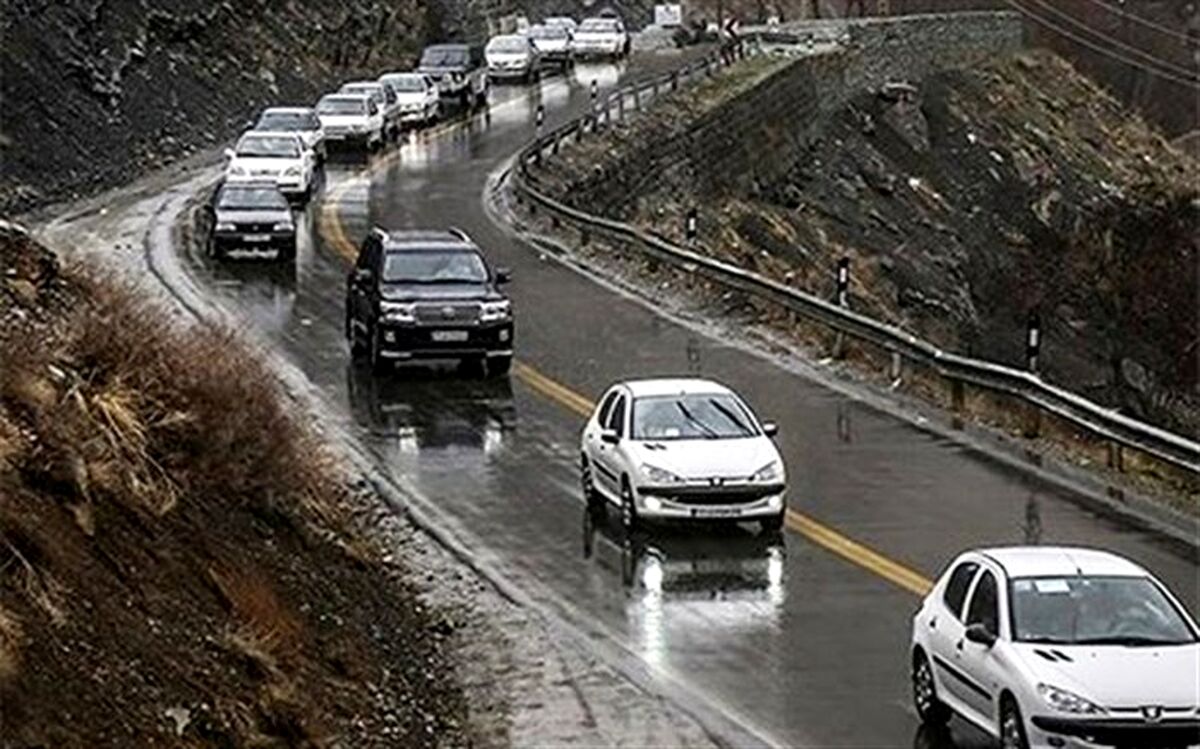 جاده‌های شش استان کشور بارانی است