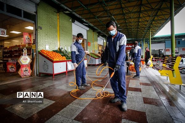 فاصله‌گذاری اجتماعی هوشمند  در بازار میوه تره بار