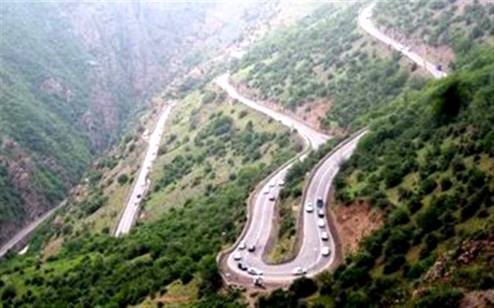 جاده هراز امشب و فردا مسدود است