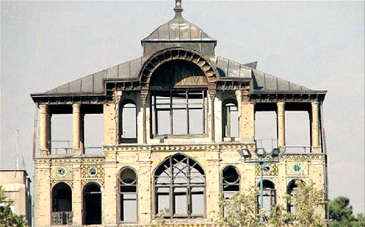 جزئیات مرمت عمارت کلاه فرنگی عشرت آباد