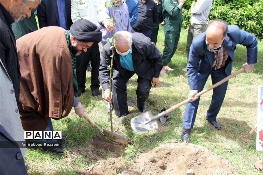 کاشت نهال به نیابت شهدای خان‌طومان در محمودآباد