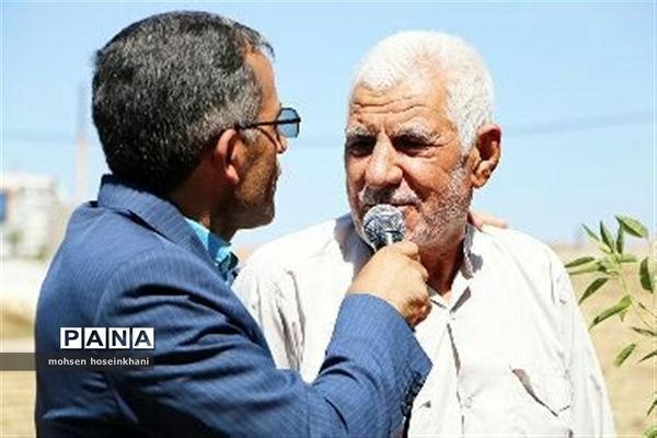 آیین کلنگ‌زنی دبستان برادران گرامی پور قزوین