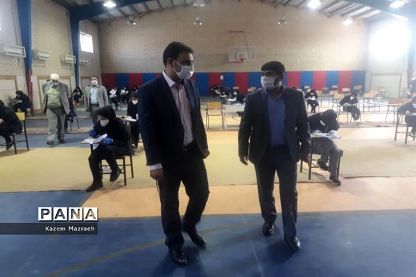 برگزاری امتحانات نهایی دوازدهم متوسطه دخترانه درسالن ورزشی حجاب  شهرستان حمیدیه