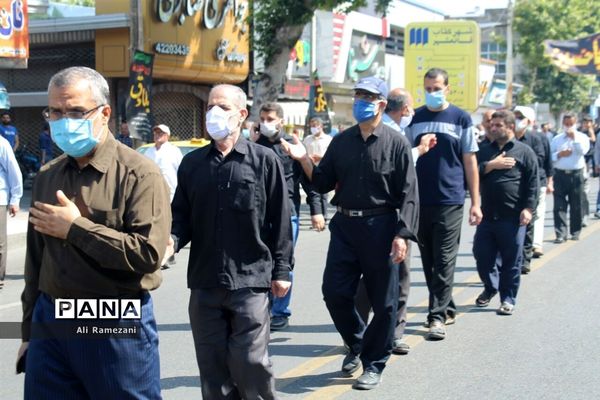 دسته‌روی به مناسبت شهادت امام صادق (ع) در قائم‌شهر