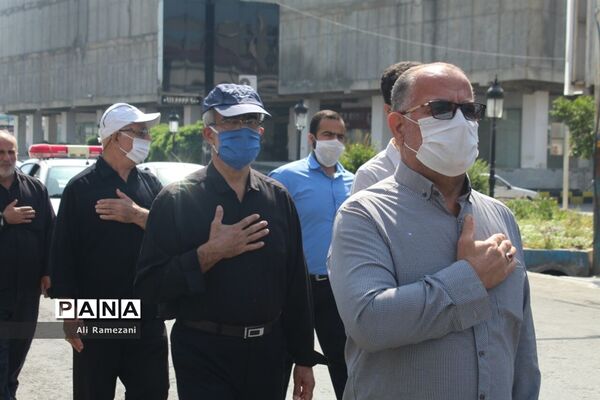 دسته‌روی به مناسبت شهادت امام صادق (ع) در قائم‌شهر