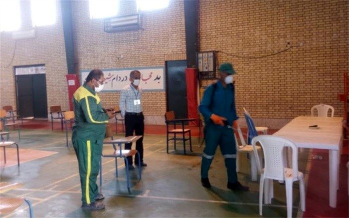 امتحانات دانش‌آموزان  تنگستان با رعایت پروتکل‌های بهداشتی در حال برگزاری است