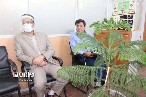 بازدید معاون پرورشی و فرهنگی اداره کل آموزش و پرورش استان بوشهر از سازمان دانش آموزی استان