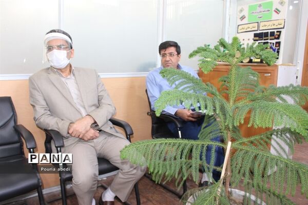 بازدید معاون پرورشی و فرهنگی اداره کل آموزش و پرورش استان بوشهر از سازمان دانش آموزی استان