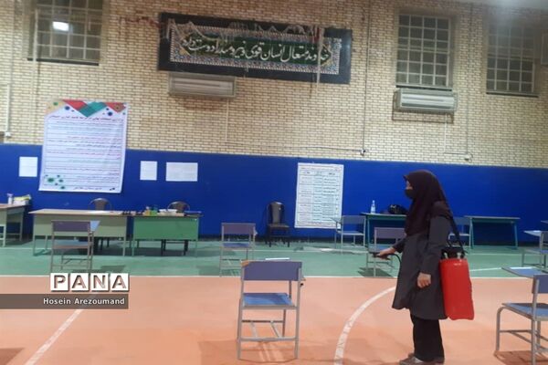 پاکسازی و گندزدایی فضای های آموزشی شهرستان هفتکل جهت جلوگیری از شیوع کرونا