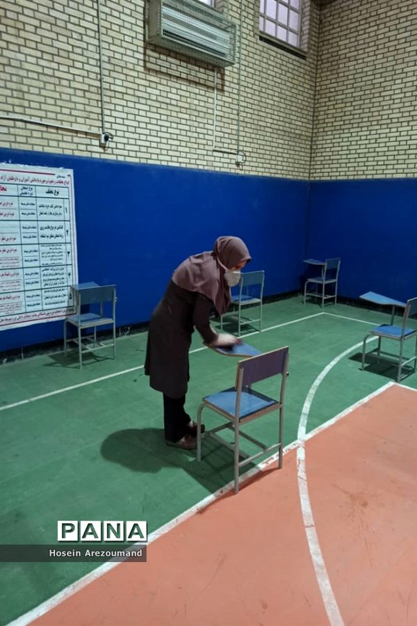 پاکسازی و گندزدایی فضای های آموزشی شهرستان هفتکل جهت جلوگیری از شیوع کرونا