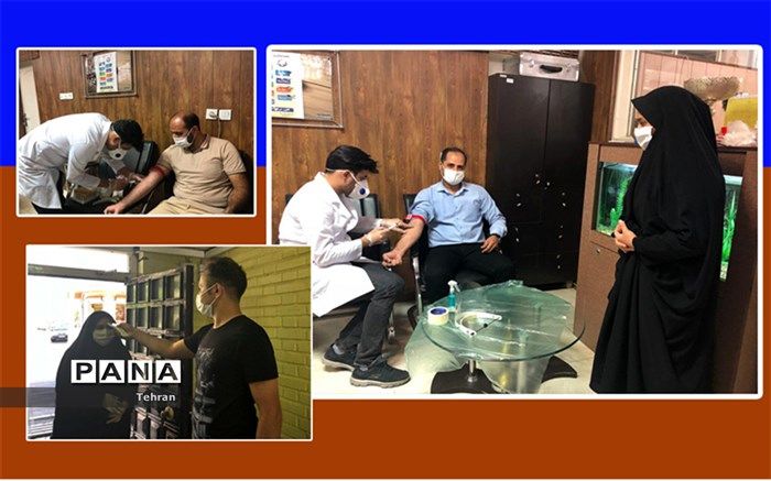 انجام تست غربالگری آنتی بادی کووید 19 از همکاران مجموعه های ورزشی  منطقه8