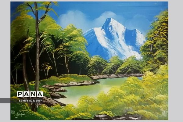 نمایشگاه مجازی آثار هنری دانش‌آموزان دبیرستان علوی شیراز