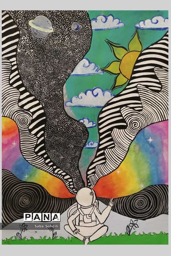 نمایشگاه مجازی آثار هنری دانش‌آموزان دبیرستان علوی شیراز